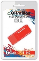 Флеш-накопитель OLTRAMAX OM-64GB-240-красный USB флэш-накопитель
