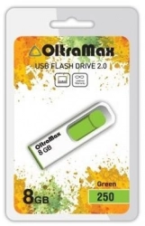 Флеш-накопитель OLTRAMAX OM-8GB-250-зеленый USB флэш-накопитель