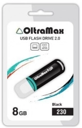 Флеш-накопитель OLTRAMAX OM-8GB-230-черный USB флэш-накопитель