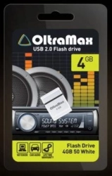 Флеш-накопитель OLTRAMAX 4GB 50 белый USB флэш-накопитель 50