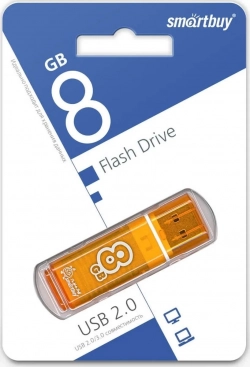 Флеш-накопитель SMARTBUY (SB8GBGS-Or) 8GB GLOSSY SERIES ORANGE