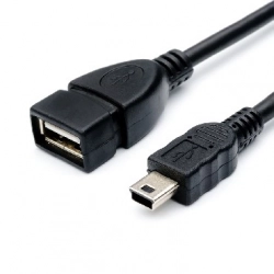 Кабель ATCOM (АТ2821) USB2.0 AF ( мini-B 5P OTG) - 0.8 м (10) кабель кабель AF ( 5P - м