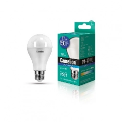 Лампа светодиодная CAMELION (12653) LED17-A65/865/E27 (Эл. 17Вт 220В)