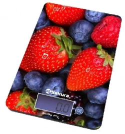Весы кухонные SAKURA SA-6075B ягоды