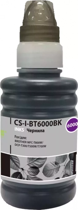 Расходный материал для печати CACTUS CS-I-BT6000BK черный 100мл (Чернила)