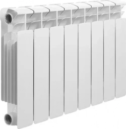 Радиатор FIRENZE BI 500/80 B21 8 секций (серый квадрат) 00-00010560 биметаллический BI 8
