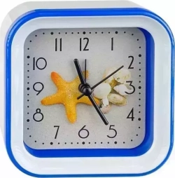 Часы настольные PERFEO (PF_C3107) Quartz "PF-TC-006", квадратные 10*10 см, звезда