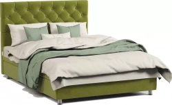 Кровать Шарм-Дизайн полутороспальная с подъемным механизмом Шармэль 120 велюр Дрим эппл