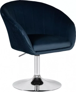 Кресло Dobrin дизайнерское EDISON LM-8600 синий велюр (1922-20)