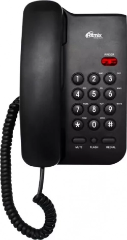 Проводной телефон Ritmix RT-311 black