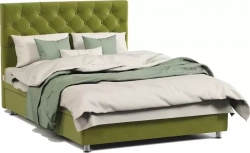 Кровать Шарм-Дизайн двуспальная с подъемным механизмом Шармэль 160 велюр Дрим эппл