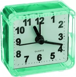 Часы настольные PERFEO (PF_C3089) Quartz "PF-TC-001", квадратные 5,5*5,5 см, зелёные