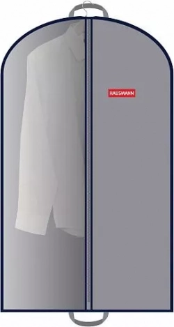 Чехол HAUSMANN HM-701002GN со стенкой из ПВХ и ручками 60*100см, серый для одежды и