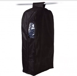 Чехол POLINI для одежды на молнии Home, 60х30х120 см, черный (1уп)
