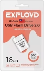 Флеш-накопитель EXPLOYD EX-16GB-640-White USB флэш-накопитель