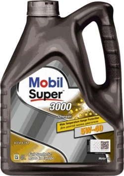 Масло синтетическое Mobil Super 3000X1 Diesel5W40CFA3/B4синт.4л () //R Прочее М\ (152572)
