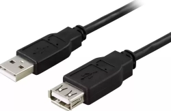 Кабель VS (U505) USB2.0 Aвилка-Арозетка, 0,5 м черный