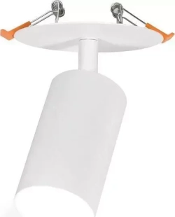 Светильник RITTER 59966 1 встраиваемый Artin, поворотный, цилиндр, 55х100, GU10, аллюминий, белый, и встраиваемые 1 Artin GU10 белый