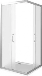 Душевой уголок Good Door Latte CR-100 с поддоном, профиль белый, стекло матовое (ЛА00021, ЛП00006)