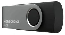 Флеш-накопитель MORE CHOICE (4610196407642) MF64-4 USB 64GB 2.0 Black флэш-накопитель