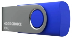 Флеш-накопитель MORE CHOICE (4610196407611) MF32-4 USB 32GB 2.0 Blue флэш-накопитель