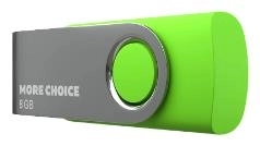 Флеш-накопитель MORE CHOICE (4610196407536) MF8-4 USB 8Gb 2.0 Green флэш-накопитель