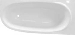 Ванна из литого мрамора Эстет Венеция 170x80 см, правая, асимметричная, с чугунными ножками (ФР-00002045, ФР-00001850)