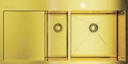 Мойка кухонная OMOIKIRI Akisame 100-2-LG-R светлое золото (4973090)