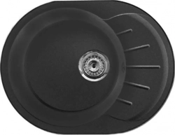Мойка кухонная GranFest Rondo GF-R580L черный (308)