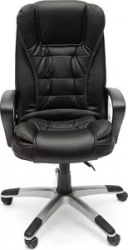 Кресло офисное TetChair BARON кож/зам черный/черный перфорированный 36-6/36-6/06