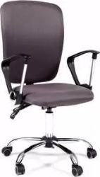 Кресло офисное CHAIRMAN 9801 15-13 серый хром N