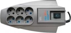 Сетевой фильтр PILOT X-Pro 3м (6 розеток) серый