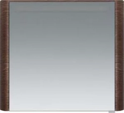 Зеркальный шкаф Am.Pm Sensation 80 левый, с подсветкой, табачный дуб (M30MCL0801TF)