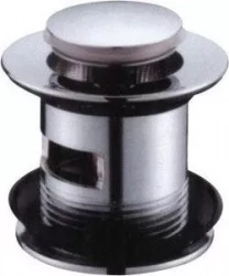 Донный клапан BELBANGO Клик-клак с переливом BB-PCU-06-CRM (BB-PCU-06-CRM)
