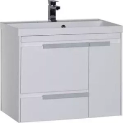 Тумба с раковиной AQUANET с Тиволи 80 белая (180055, 179395)