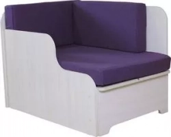 Кушетка Шарм-Дизайн Мелодия правый фиолетовый