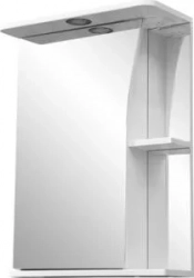 Зеркальный шкаф Stella Polar Винчи 50 с подсветкой, левый, белый (SP-00000033)