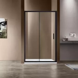 Душевая дверь Vincea Garda VDS-1G 120x190 профиль черный, стекло прозрачное (VDS-1G120CLB)