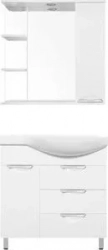 Мебель для ванной Style line Жасмин 82 левая, белая