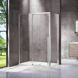 Душевой уголок Vincea Lugano VSR-1L 120x100x190 профиль хром, стекло прозрачное (VSR-1L1012CL-1)