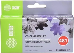 Расходный материал для печати CACTUS CS-CLI481XXLPB голубой